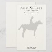 ホースプロスモール 便箋 (正面/裏面)