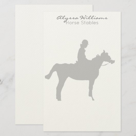 ホースプロ スモール 便箋 (正面/裏面)