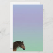 ホースヘッドパステル文房具紙 便箋 (正面/裏面)