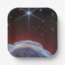 ホースヘッド星雲のJWSTイメージ ペーパープレート