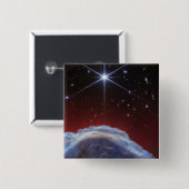 ホースヘッド星雲のJWSTイメージ 缶バッジ (正面&裏面)