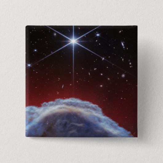 ホースヘッド星雲のJWSTイメージ 缶バッジ (正面)
