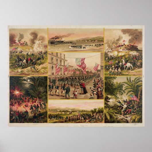 ホースペインのバーによるアメリカ戦争 ポスター (正面)