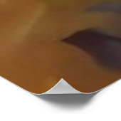 ホースペガサス飛んでいるビューティフルカラー ポスター (角)