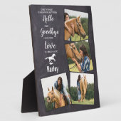 ホースペット記念悔やみや弔慰引用文記念 フォトプラーク (側面)