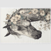 ホースペンシルアート1デコページ紙 薄葉紙 (正面)