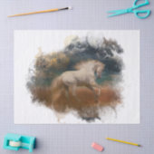 ホースホワイトアンダルシアの水色 薄葉紙 (クラフト)