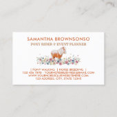 ホースポニーライドウォークブリードファーム 名刺 (裏面)