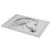 ホースポートレートスケッチ馬術エレガント術 カッティングボード (角)