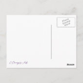 ホースポートレートペンシルスケッチエクエストリアンアート ポストカード (裏面)