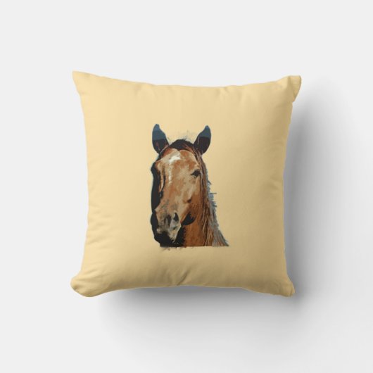 ホースポートレート クッション (正面)