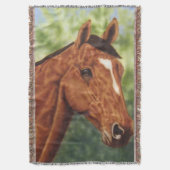 ホースポートレート スローブランケット (正面縦)