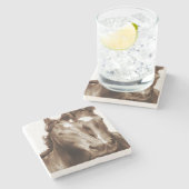 ホースポートレートIII ストーンコースター (横)