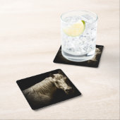 ホースポートレートVI スクエアペーパーコースター (インサイチュ)