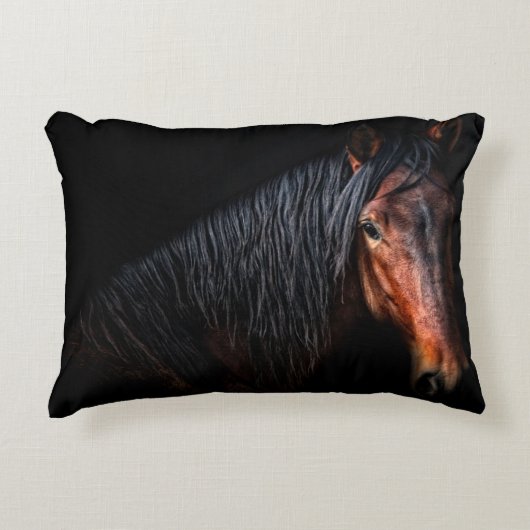 ホースポートレートVII アクセントクッション (正面)