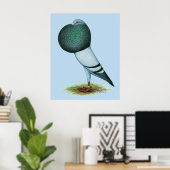 ホースマンプアウターブルー ポスター (ホームオフィス)