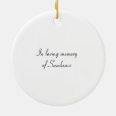 ホースメモリアルオーナメント セラミックオーナメント (裏面)