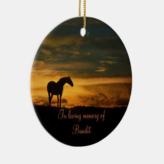 ホースメモリアルオーナメント セラミックオーナメント (右)