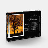 ホースメモリアルスピリチュアル天国名前をカスタムする フォトブロック (左)