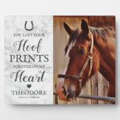 ホースメモリアル – ペット悔やみや弔慰写真 フォトプラーク (正面)