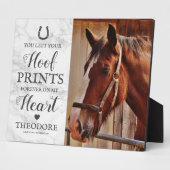 ホースメモリアル – ペット悔やみや弔慰写真 フォトプラーク (側面)