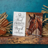 ホースメモリアル – ペット悔やみや弔慰写真 フォトプラーク (側面)