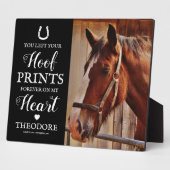 ホースメモリアル – ペット悔やみや弔慰 フォトプラーク (側面)