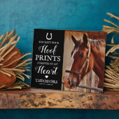 ホースメモリアル – ペット悔やみや弔慰 フォトプラーク (側面)