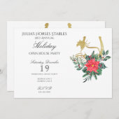 ホースモダンクリスマスオープンハウスホリデーパーティー 招待状 (正面/裏面)