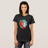 ホースユニコーン魔法レインボーファンタジー Tシャツ (正面フル)