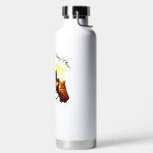 ホースユーマイハッピープレイス馬好き女性 ウォーターボトル (左面)