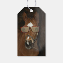 ホースユーモアのあるフォール喫煙シガーギフトラベル ギフトタグ