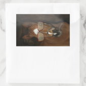 ホースユーモアのあるフォール喫煙シガーステッカー 長方形シール (バッグ)