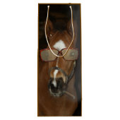 ホースユーモアのあるフォール喫煙シガーワイン抱き枕 ワインギフトバッグ (裏面)