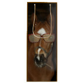 ホースユーモアのあるフォール喫煙シガーワイン抱き枕 ワインギフトバッグ (正面)