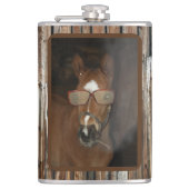 ホースユーモアのあるフォール喫煙ドリンクフラスコ フラスク (正面)