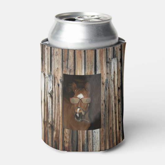 ホースユーモアのあるフォール喫煙葉巻ベバレッジクーラー 缶クーラー (缶正面)