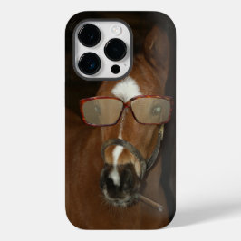 ホースユーモアのあるフォール喫煙葉巻携帯電話ケース Case-Mate iPhone 14 PROケース