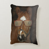 ホースユーモアのあるフォール喫煙葉巻装飾用クッション アクセントクッション (裏面(縦))