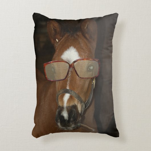 ホースユーモアのあるフォール喫煙葉巻装飾用クッション アクセントクッション (正面(垂直))