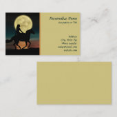 ホースライダーアットナイトフルムーンアウェイビーチ 名刺 (正面/裏面)