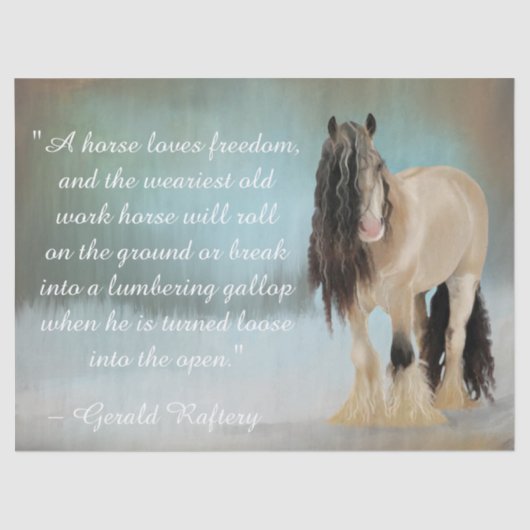 ホースラブフリーダム引用文 薄葉紙 (正面)