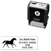 ホースランチカスタム差出人住所 セルフインキングスタンプ (インサイチュ)