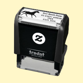 ホースランチカスタム差出人住所 セルフインキングスタンプ