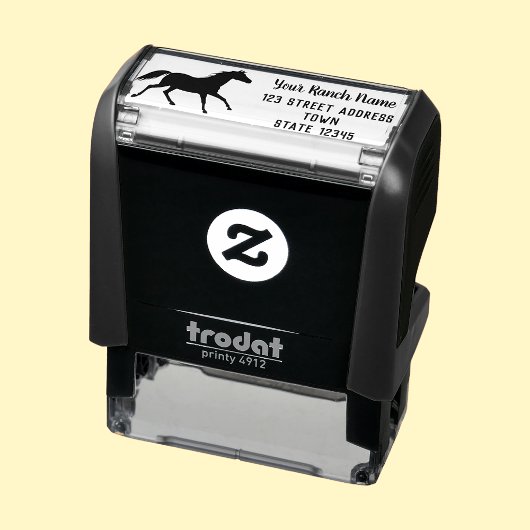 ホースランチカスタム差出人住所 セルフインキングスタンプ