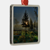 ホースランチサンライズ自然写真 メタルオーナメント (右)