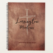 ホースランチビジネスウェスタンクロスロゴカスタマイズ プランナー手帳 (正面)