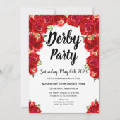 ホースレーシングダービーデイパーティの招待状 招待状 (正面)
