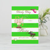 ホースレーシングダービーパーティの招待状 招待状 (スタンド正面)