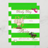 ホースレーシングダービーパーティの招待状 招待状 (正面/裏面)